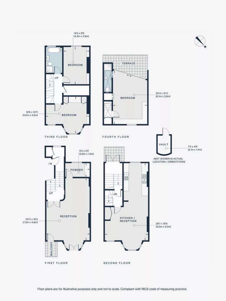 3 bedroom flat to rent - floorplan