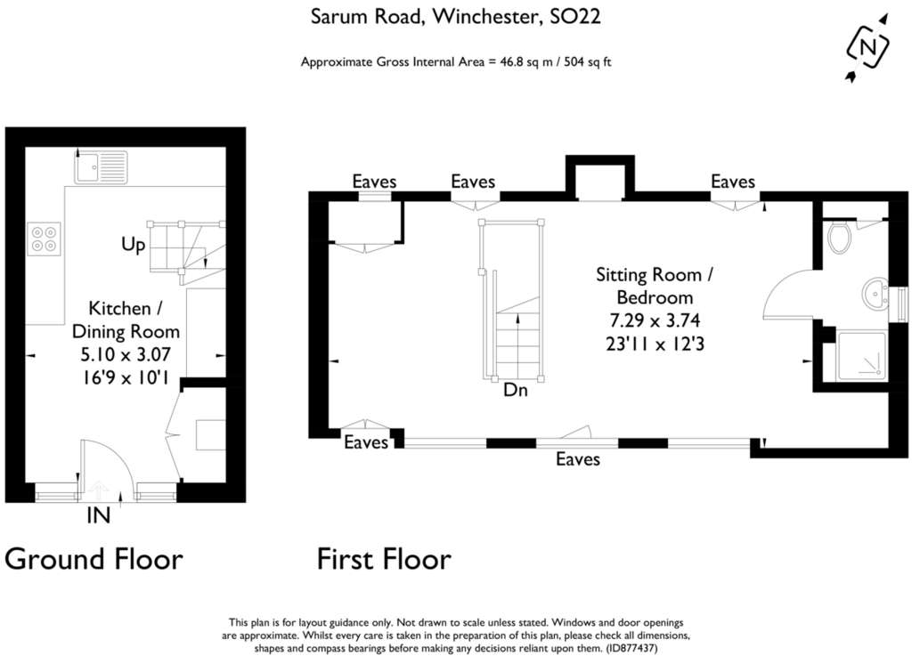 1 bedroom flat to rent - floorplan