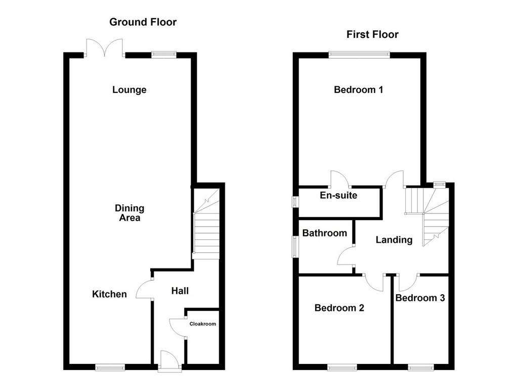 3 bedroom semi-detached house for sale - floorplan