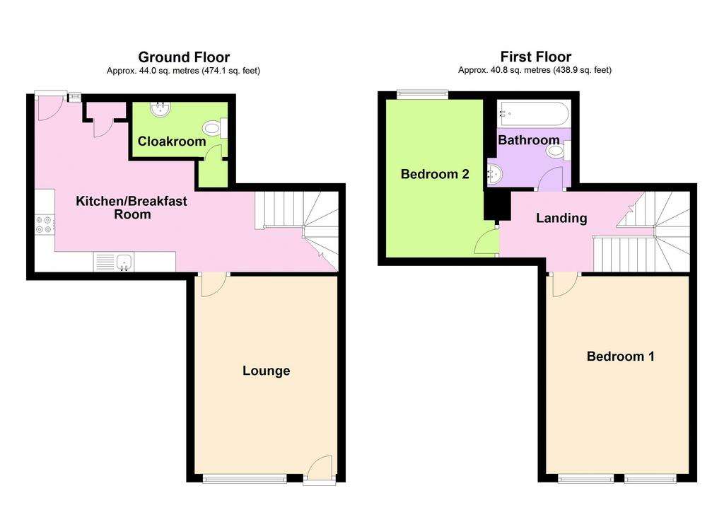 2 bedroom cottage to rent - floorplan