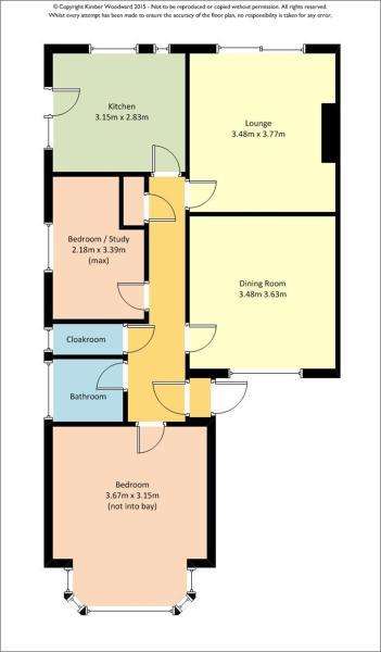 3 bedroom semi-detached bungalow for sale - floorplan