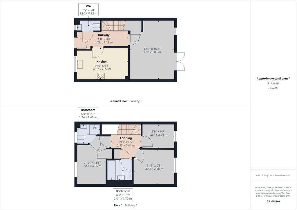 3 bedroom semi-detached house to rent - floorplan