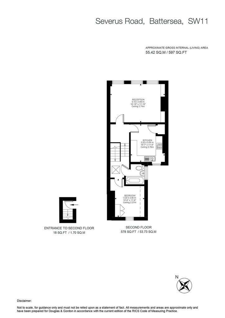 1 bedroom flat for sale - floorplan