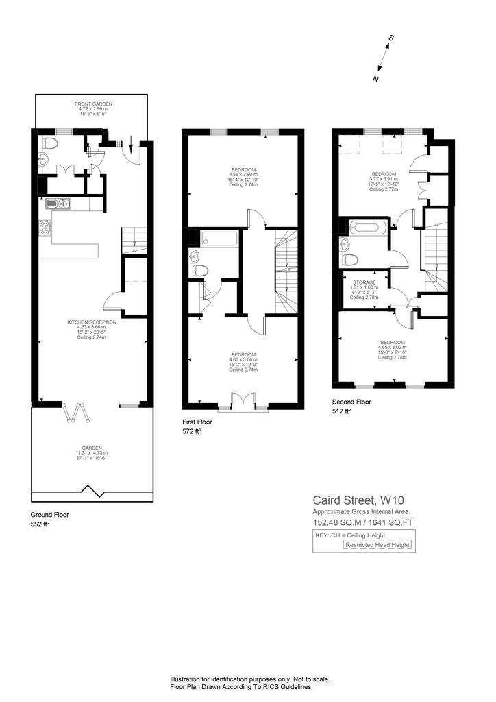 4 bedroom terraced house to rent - floorplan