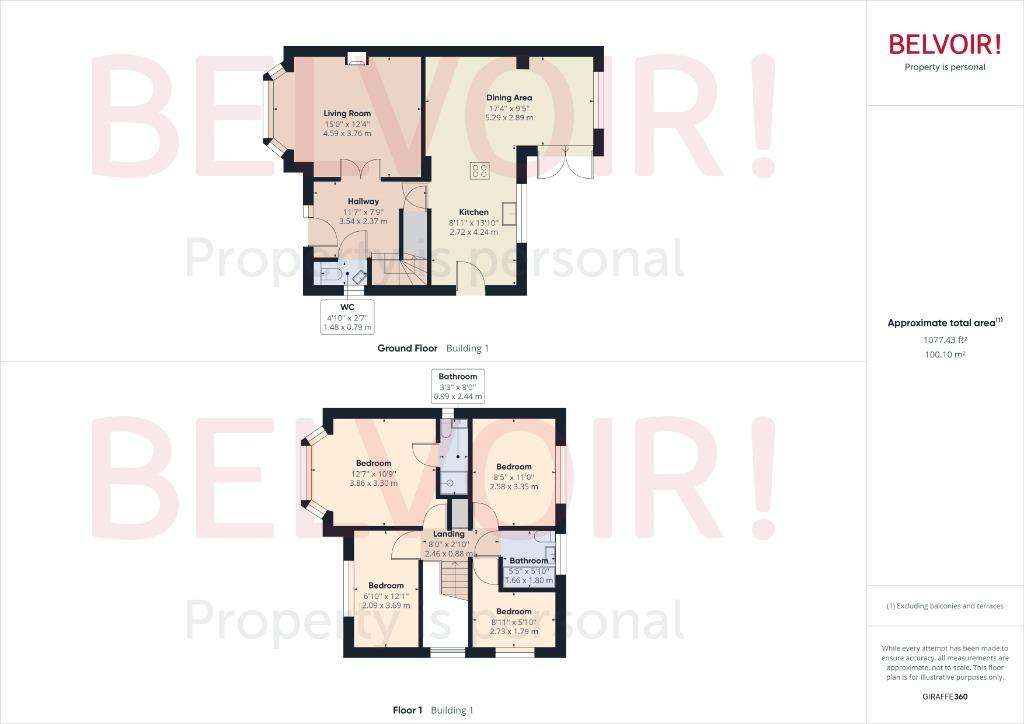 4 bedroom detached house to rent - floorplan