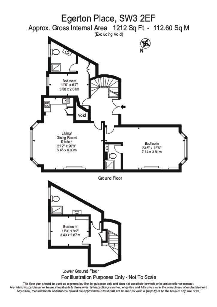 3 bedroom flat to rent - floorplan