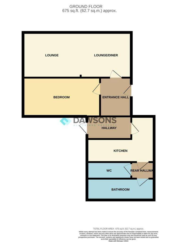 1 bedroom flat to rent - floorplan