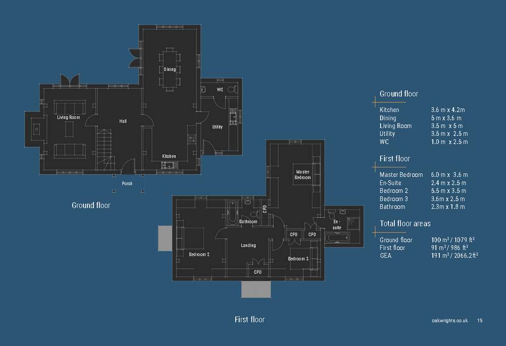 3 bedroom detached house for sale - floorplan