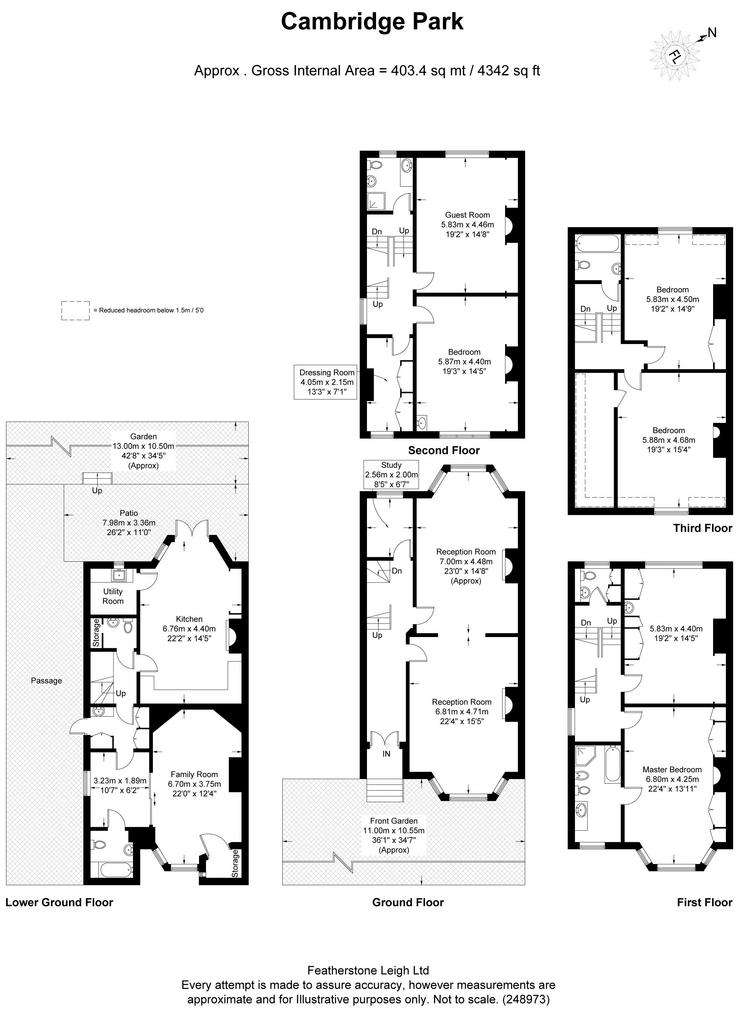 7 bedroom semi-detached house for sale - floorplan