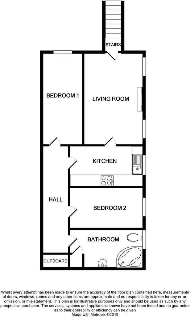 2 bedroom maisonette to rent - floorplan