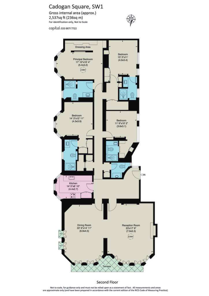 4 bedroom flat to rent - floorplan