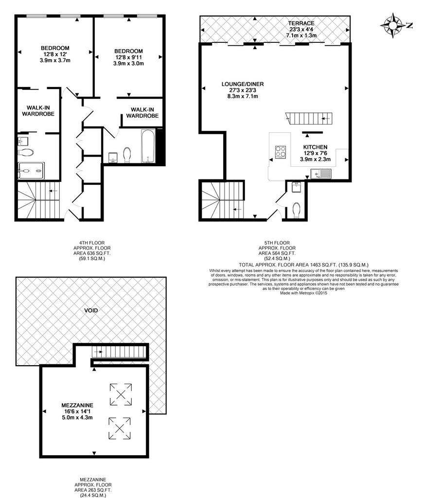 2 bedroom flat to rent - floorplan