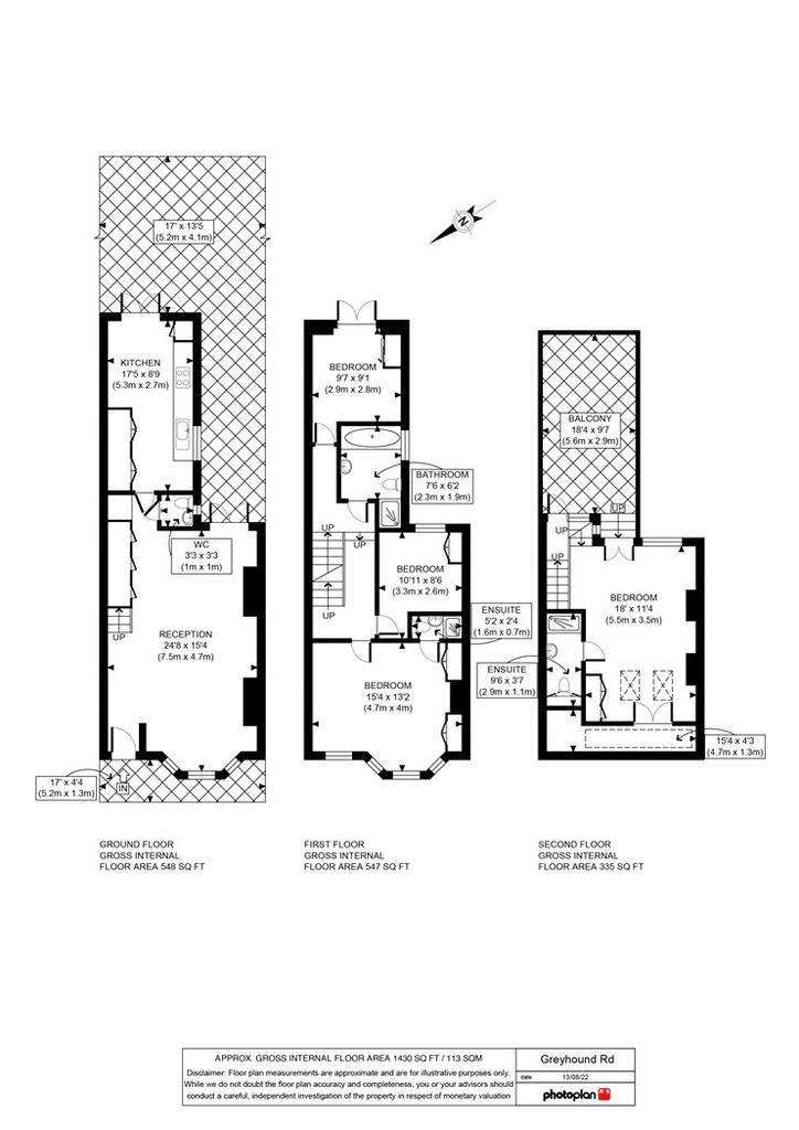 4 bedroom terraced house to rent - floorplan