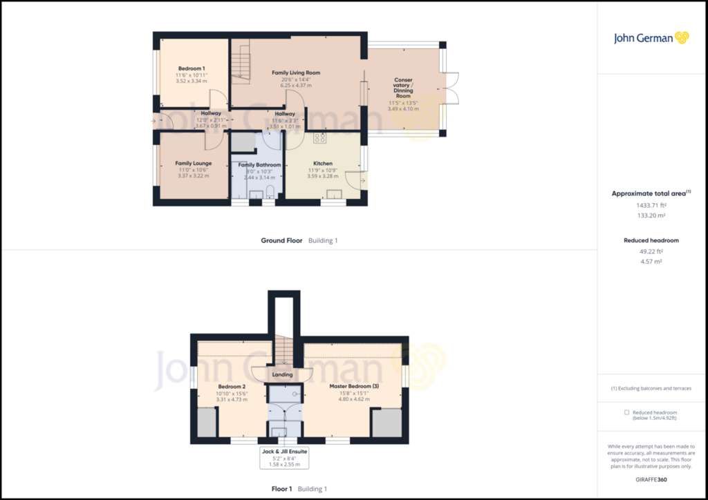 3 bedroom bungalow for sale - floorplan