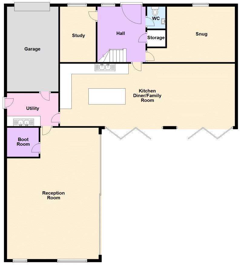 6 bedroom detached house for sale - floorplan