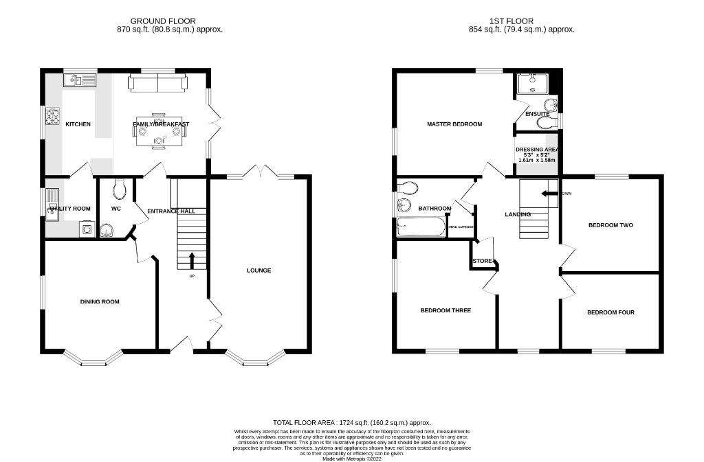 4 bedroom detached house to rent - floorplan