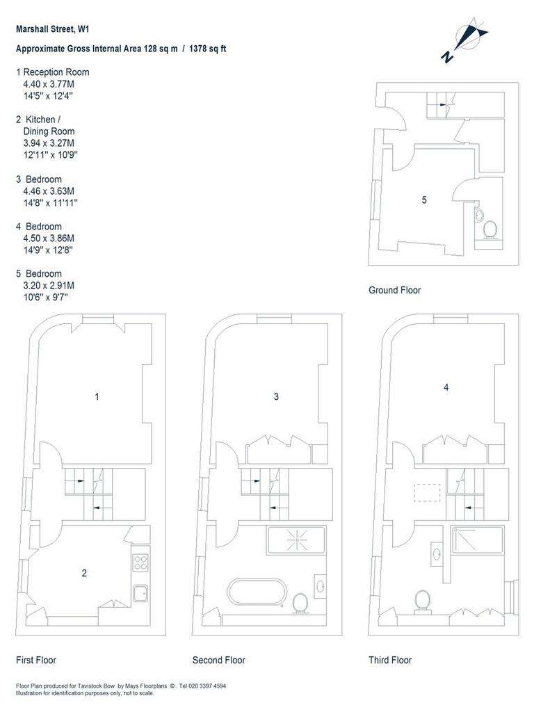 2 bedroom flat to rent - floorplan