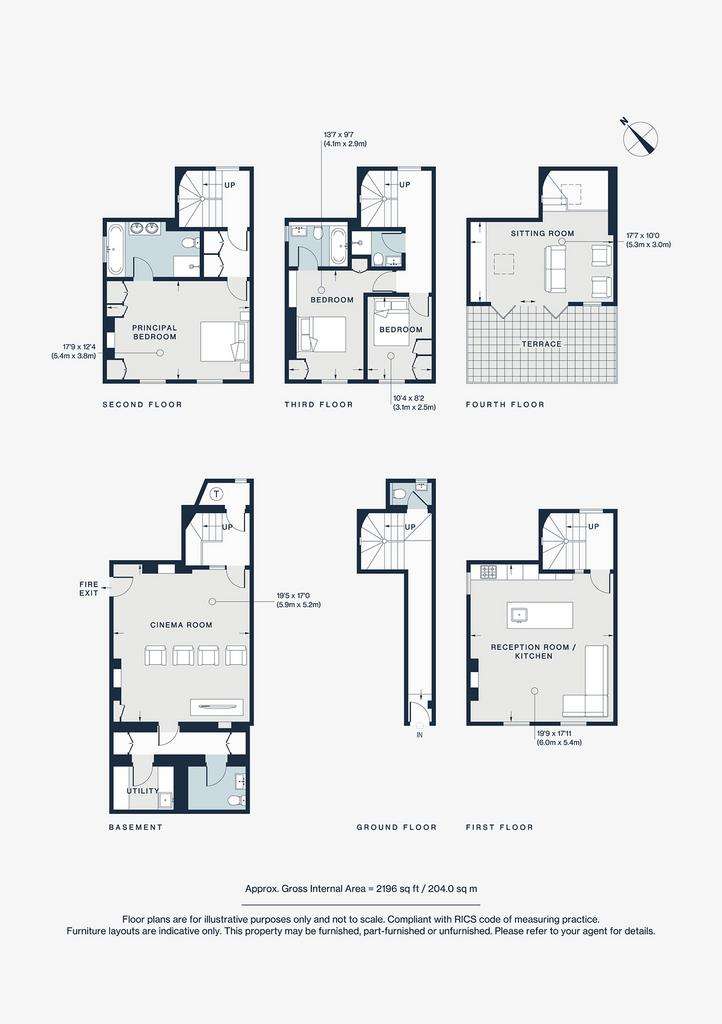 3 bedroom terraced house to rent - floorplan