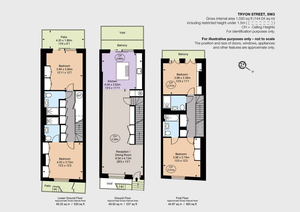 4 bedroom terraced house to rent - floorplan