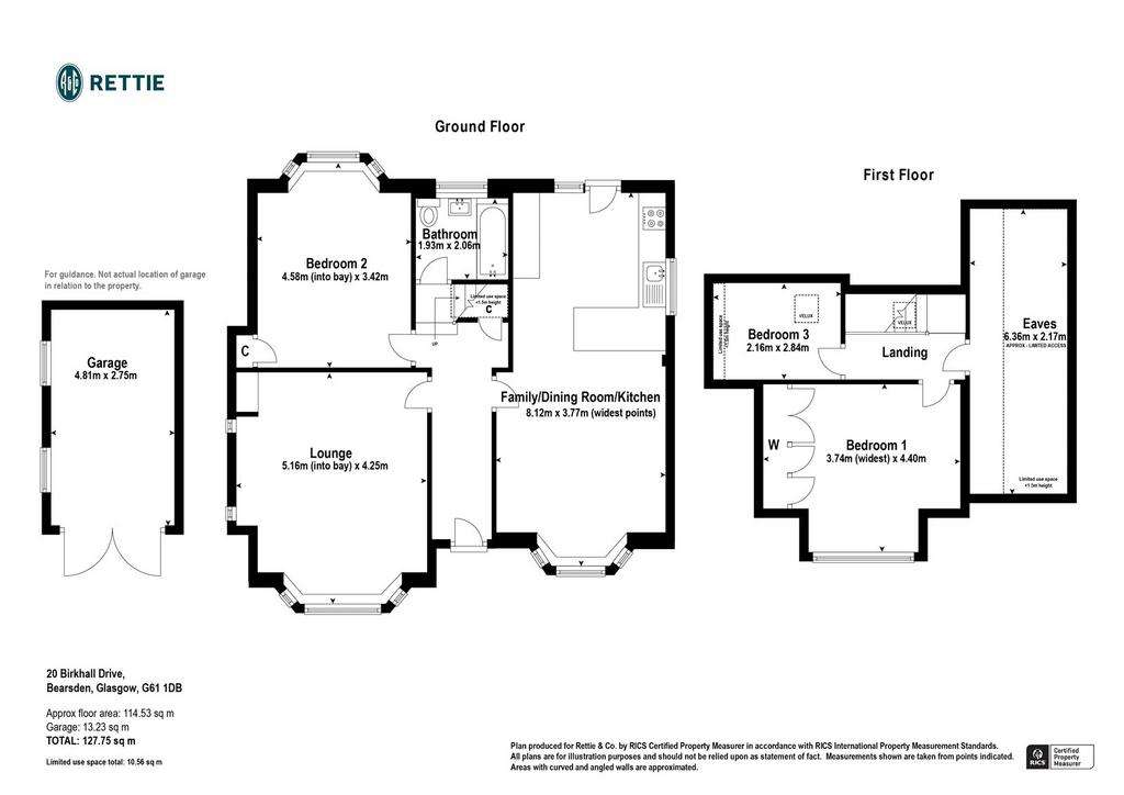 3 bedroom detached house for sale - floorplan