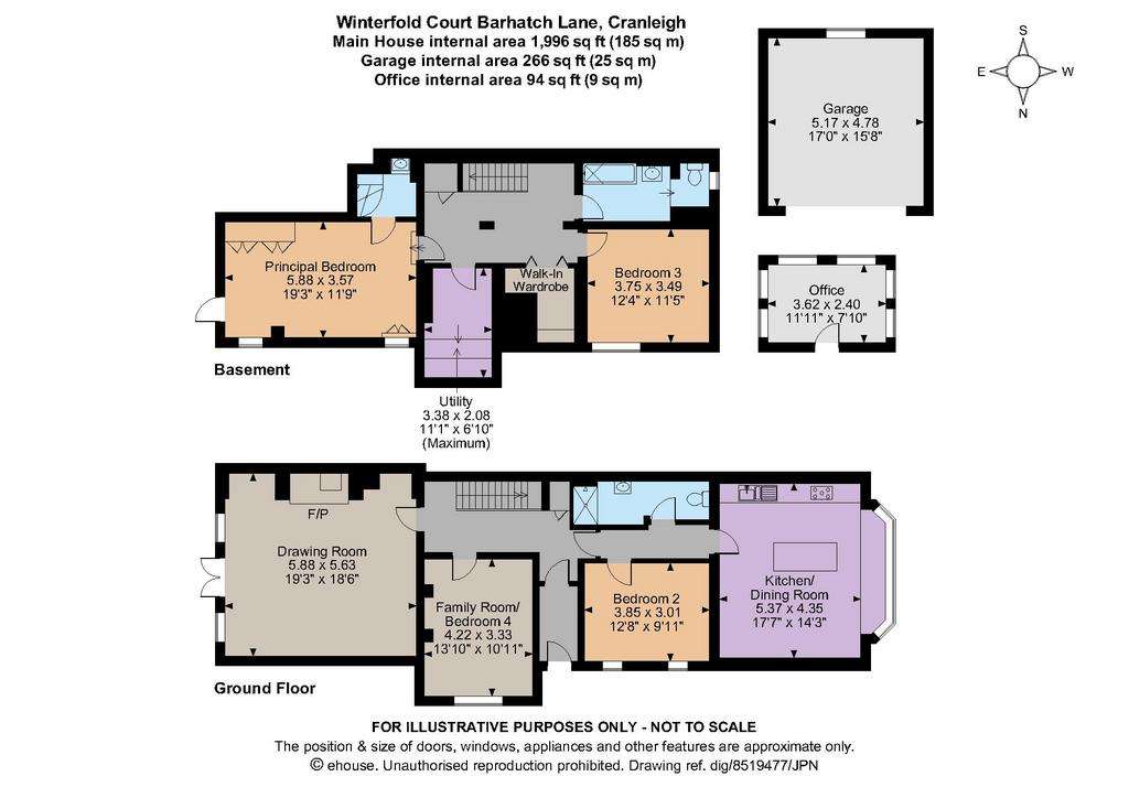 4 bedroom link-detached house for sale - floorplan