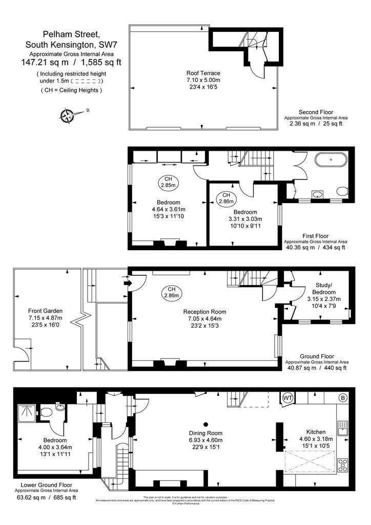 4 bedroom end of terrace house to rent - floorplan