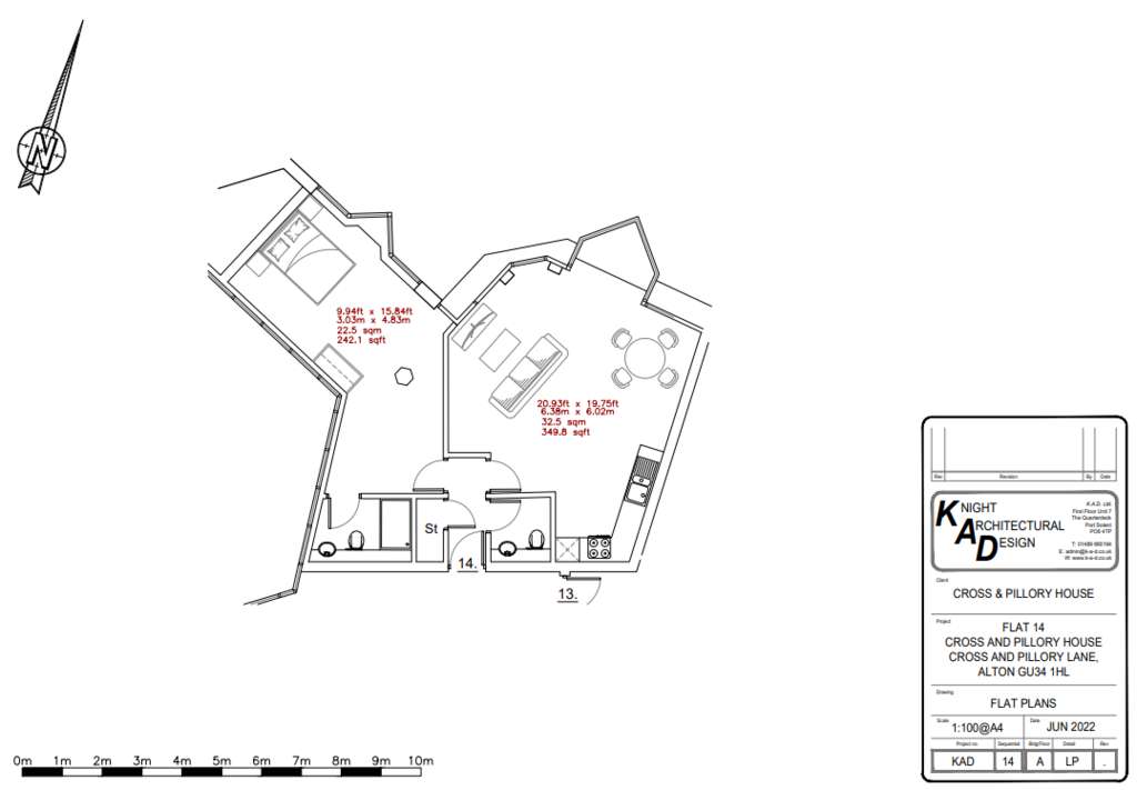 1 bedroom flat for sale - floorplan