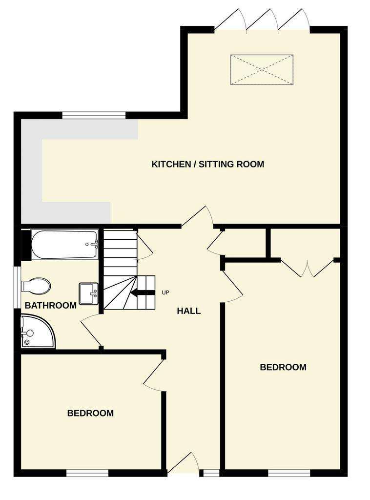 3 bedroom chalet for sale - floorplan