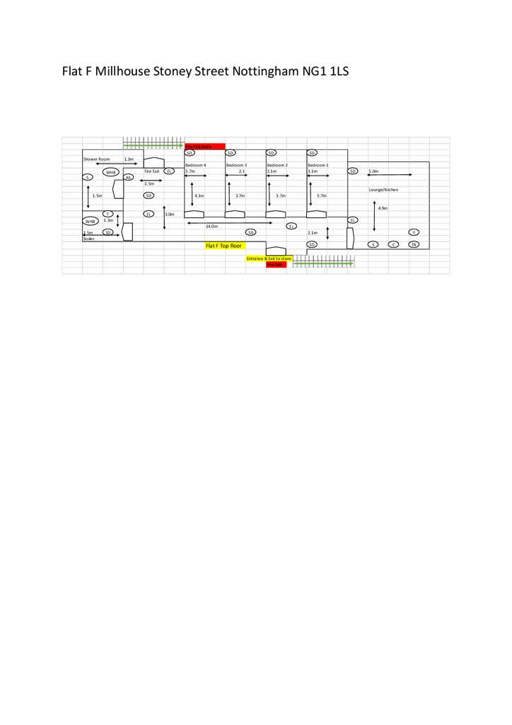 4 bedroom flat to rent - floorplan