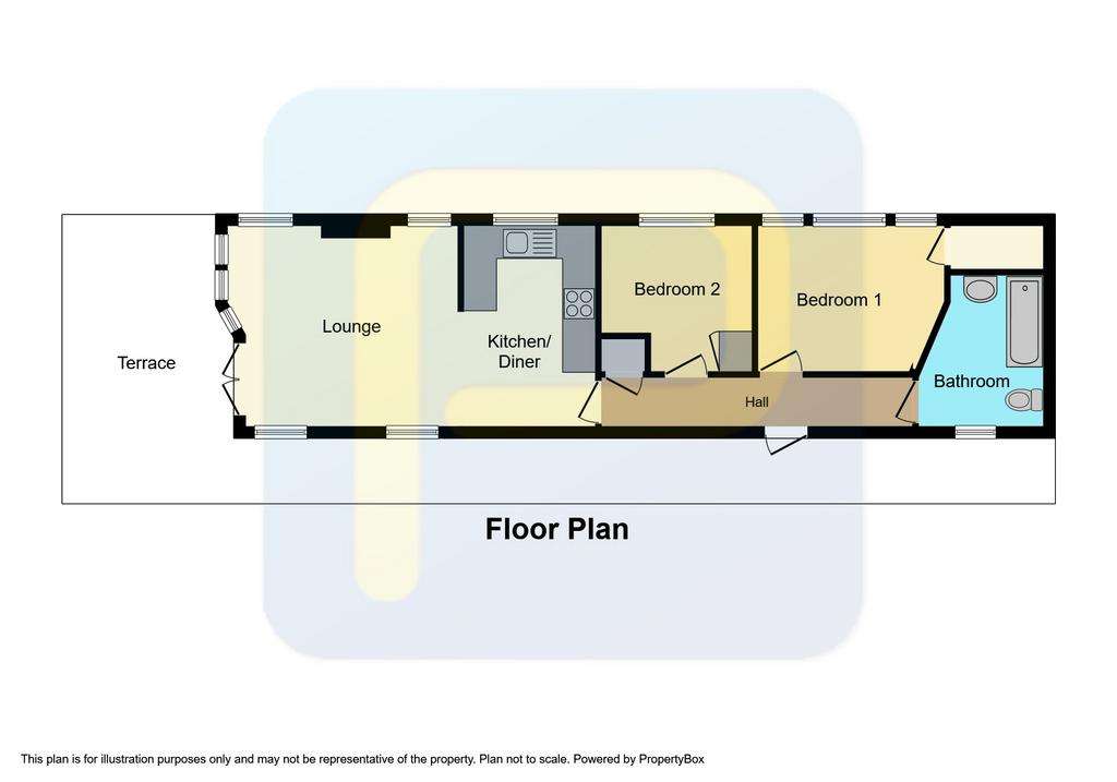 2 bedroom bungalow for sale - floorplan