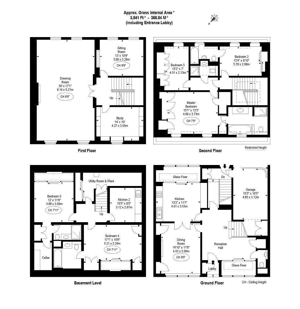 5 bedroom mews house to rent - floorplan