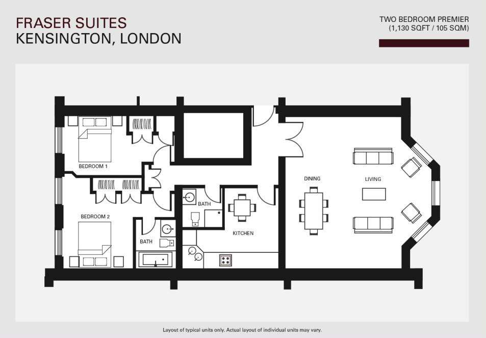 2 bedroom flat to rent - floorplan