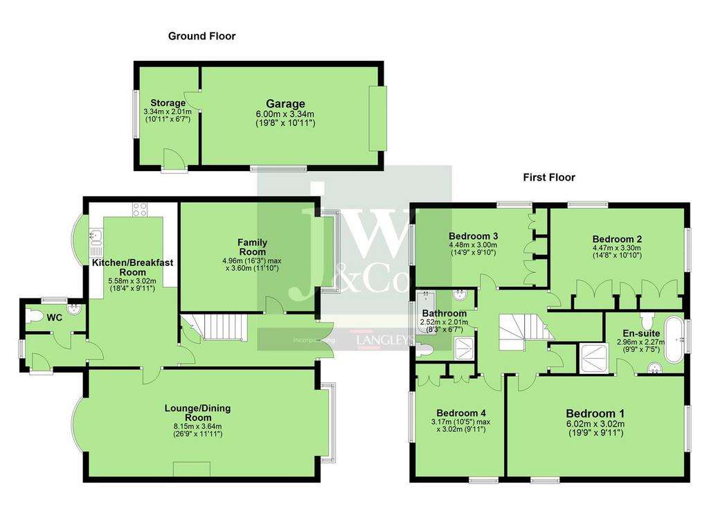 4 bedroom detached house for sale - floorplan