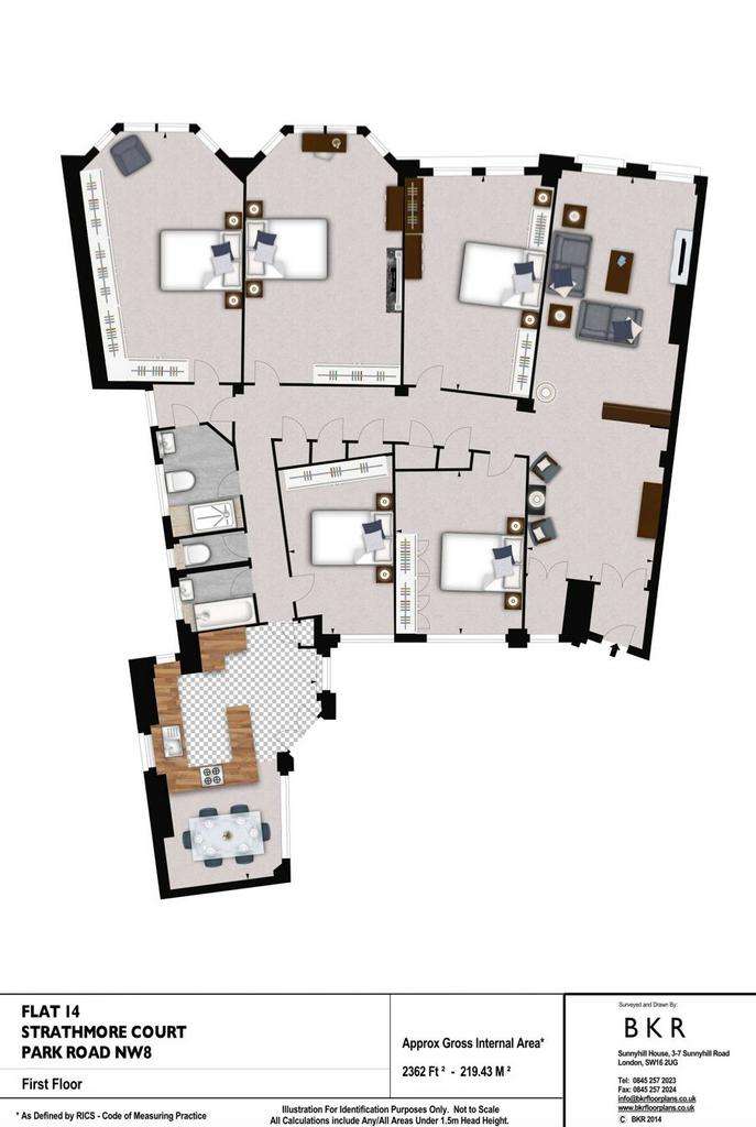 5 bedroom flat to rent - floorplan