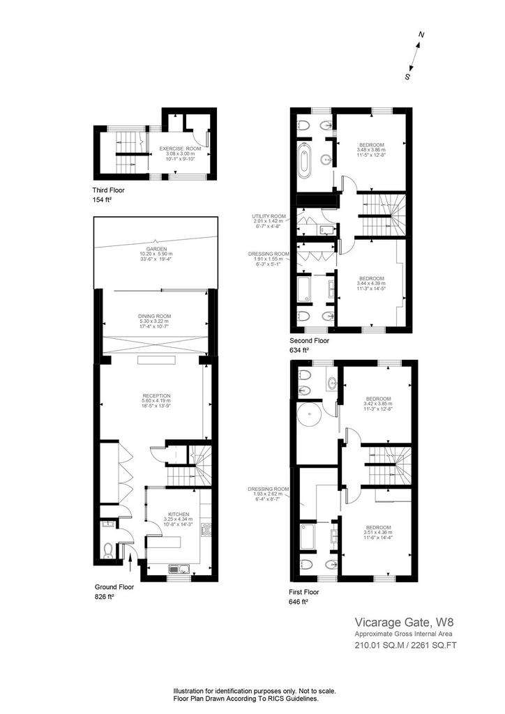 4 bedroom house to rent - floorplan