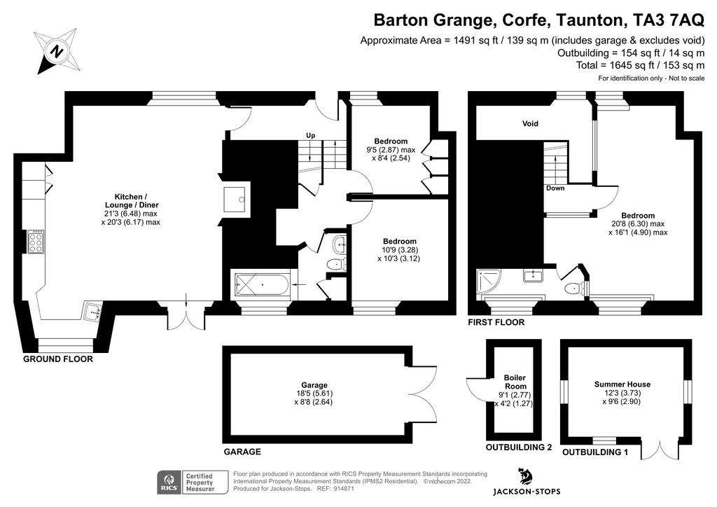 3 bedroom flat for sale - floorplan