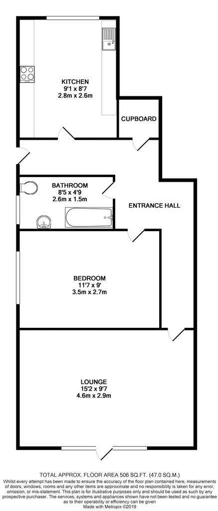 1 bedroom maisonette to rent - floorplan