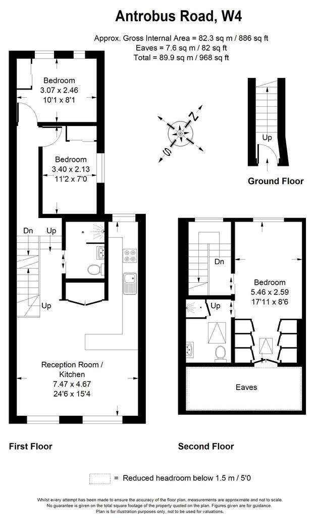 3 bedroom maisonette to rent - floorplan