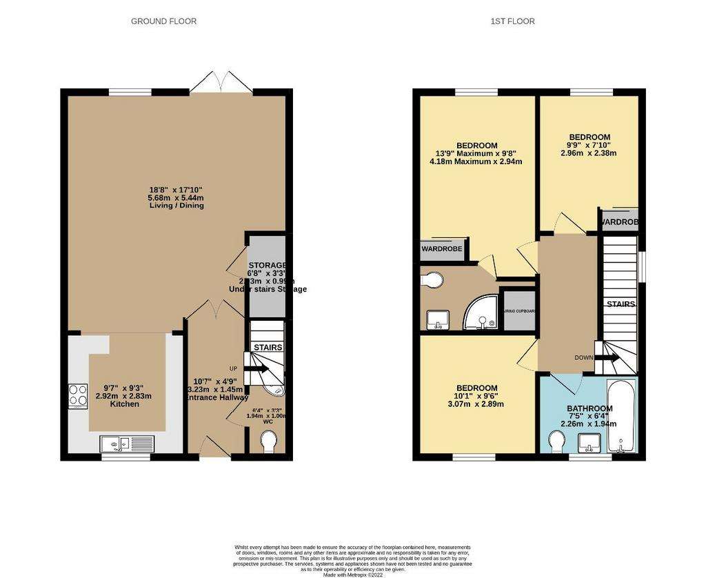 3 bedroom semi-detached house to rent - floorplan