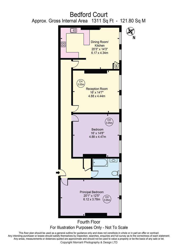 2 bedroom flat to rent - floorplan