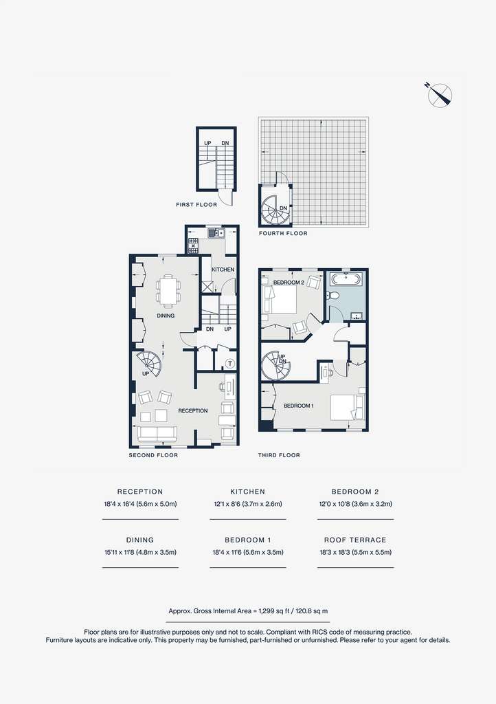 2 bedroom flat to rent - floorplan