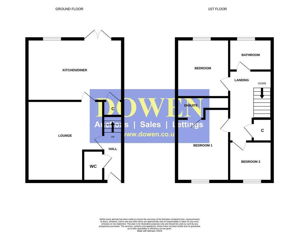 3 bedroom semi-detached house for sale - floorplan