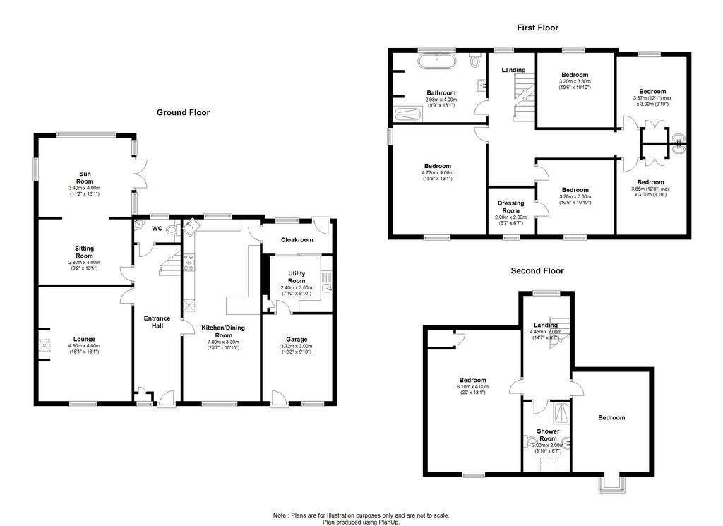7 bedroom detached house for sale - floorplan