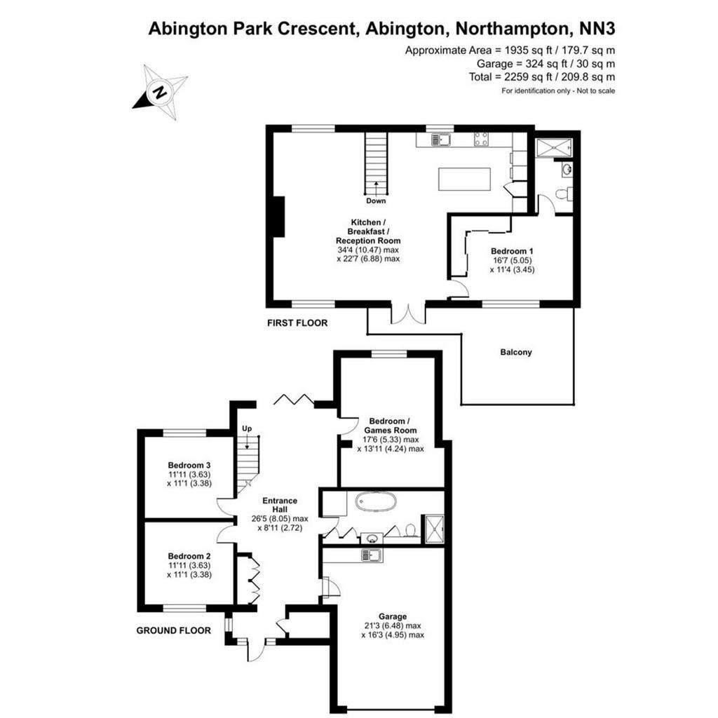 4 bedroom detached house for sale - floorplan