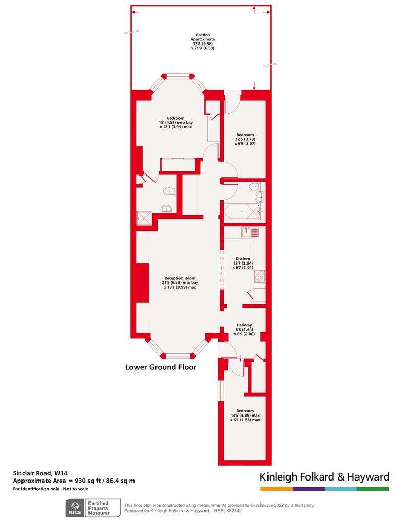 3 bedroom flat for sale - floorplan