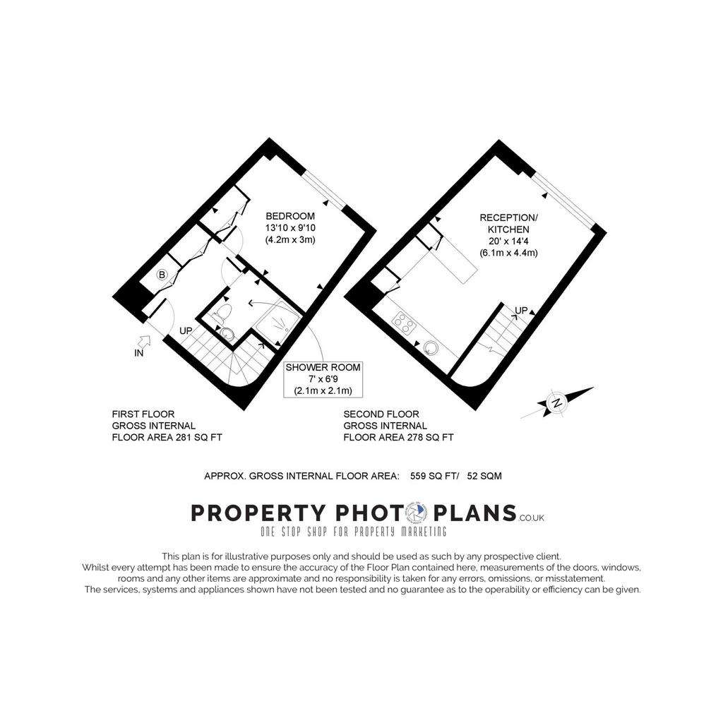 1 bedroom flat to rent - floorplan