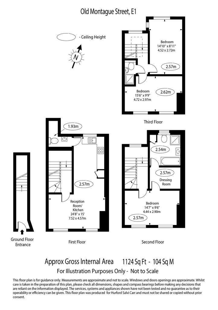 3 bedroom maisonette to rent - floorplan