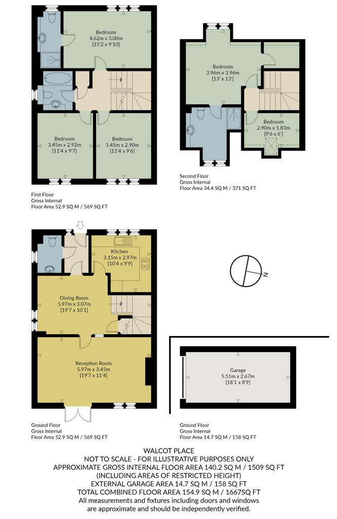 5 bedroom semi-detached house for sale - floorplan