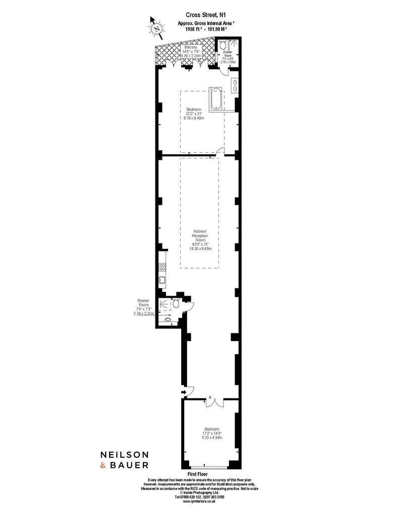 2 bedroom flat to rent - floorplan