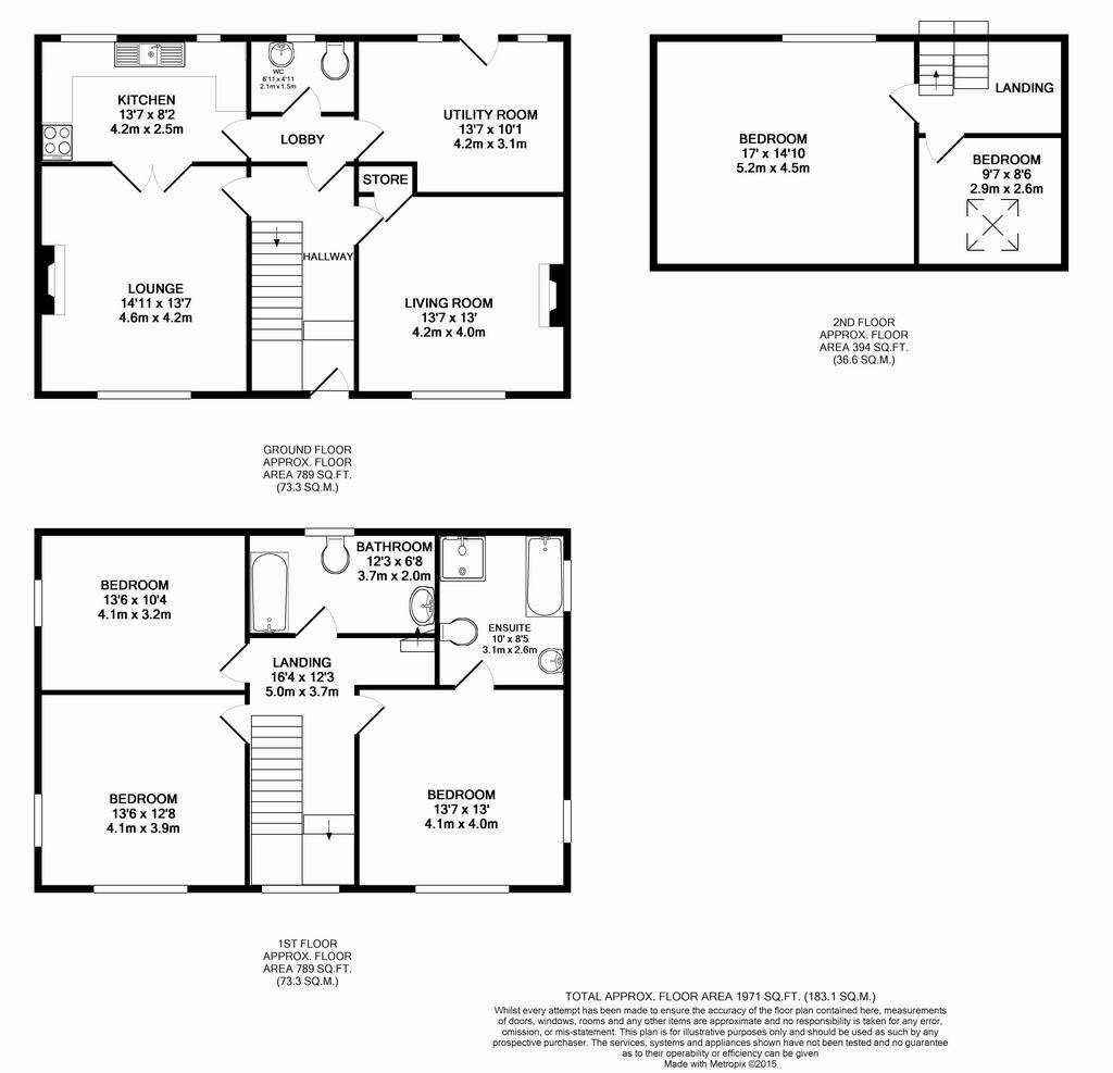 4 bedroom detached house to rent - floorplan